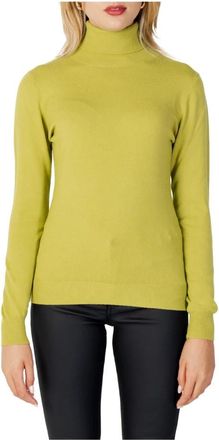 Sandro Ferrone Groene Turtleneck Truien - Dames - Coltruien - Groen - M - Nylon - Truien & Vesten