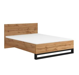 Petits Meubles Cama y negro 140x200 incluido somier tablero aglomerado laminado