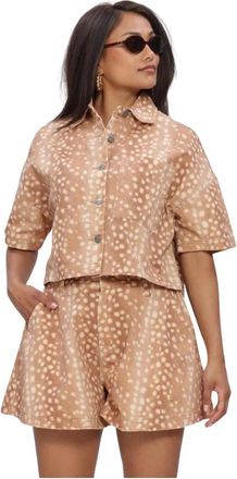 Refined Department Refined Department, Overhemden, Dames, Bruin, L, Katoen, Adeline Blouse
