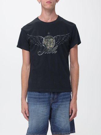 Diesel Slim Fit Short-Sleeved Cotton T-Shirt with Graphic Print