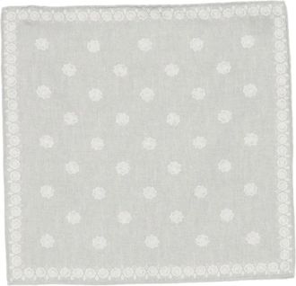 Eleventy Pochet met bloemenprint - Grijs