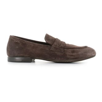 Alexander Hotto Loafers, male, Brown, 7 UK, Dark Brown Suede Loafer Shoe