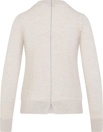 Burberry Womens Pullover - Ivory Wool - Size Small