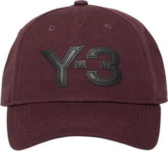 Yohji Yamamoto Logo Cap - Heren - Petten - Rood - ONE Size - Accessoires
