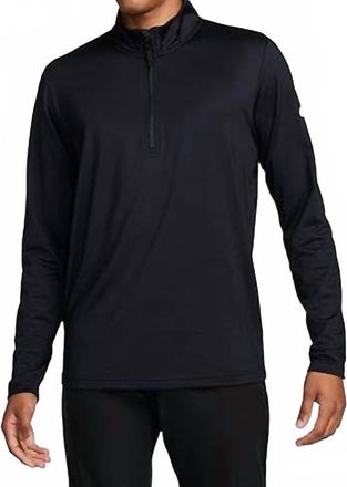 Nike Mens Dri-Fit Victory Golf.5 Zip Top In Black