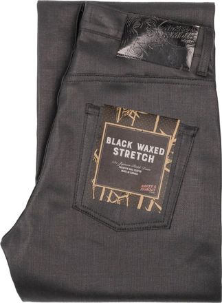 Naked & Famous Denim Jeans cerati Stong Guy - Nero