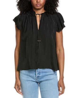 Elan Elan Ruffle Sleeve Top