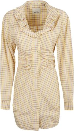 Isabel Marant Kleedjes - Dames - Shirt Kleedjes - Beige - 2XS - Kleedjes