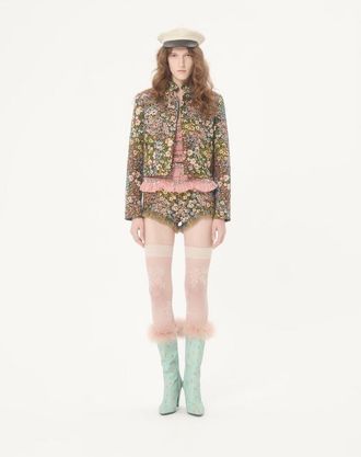 Valentino Caban In Gobelin Apres LHiver Fiorellini Donna NERO/MULTICOLOR 36