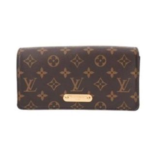 Louis Vuitton Pre-owned Cross Body Bags, female, Brown, Size: ONE SIZE Pre-owned Vintage Monogram Chain/Shoulder wallet