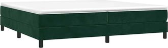 vidaXL Vidaxl - Estructura Cama Sin Colch&oacute;n Terciopelo Verde Oscuro 200x200 Cm