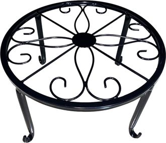 OEM Soporte Para Macetas, Soporte Para Plantas Suculentas, Resistente Al &Oacute;xido - Soporte De Hierro Retro Para Uso Interior Y Exterior (negro)