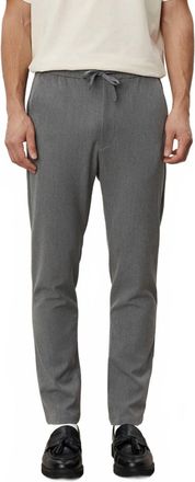 Les Deux Como Tapered Drawstring Pant In Grey Melange