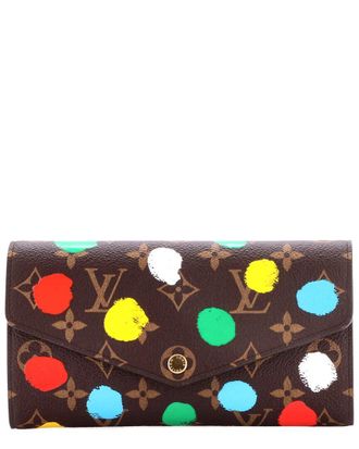Louis Vuitton Sarah Wallet Nm Yayoi Kusama Painted Dots Monogram (Authentic Pre-Loved)