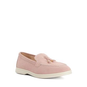 Dune London Womens Ladies Gasil - Suede Tassel Loafers - Pink - Size UK 6