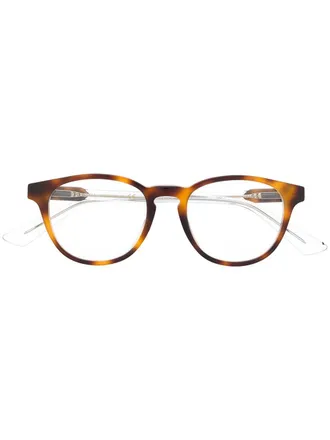 Gucci Occhiali ovali - Marrone