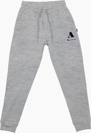 Aquascutum Mens Solid Patterned Slim Tapered Joggers - Grey - Size: 32/33/32