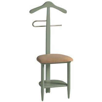 HERDASA Gal&aacute;n 361 Con Asiento En Beige Herrajes Cromado Satinado Lacado Verde, 105 Cm(alto)45 Cm(ancho)41 Cm(largo)