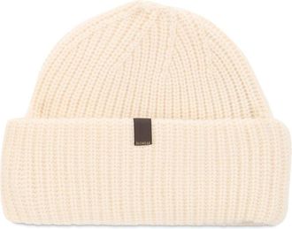 Slowear Ribbed Knit Beanie - Heren - Hoeden - Beige - ONE Size - Kasjmier - Accessoires
