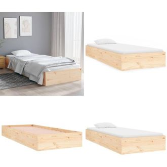vidaXL Giroletto in Legno Massello 90x190 cm Single - Letto singolo - Letto in legno