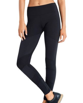 Seafolly Womens Moto Leggings In Sea Black