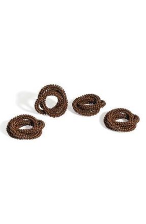 Tiramisu Earthen Elegance 4-Pack Napkin Rings in Brown at Nordstrom Rack