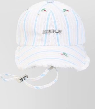 Jacquemus the artichaut striped visor hat