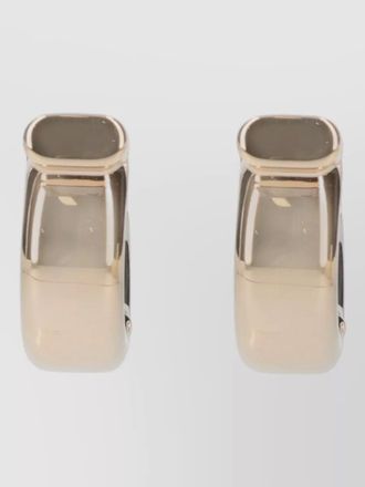 Ferragamo hoop earrings polished finish modern design