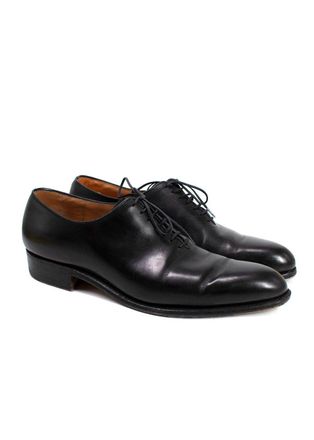 J.M. Weston Black Leather Dress Shoes Size 37
