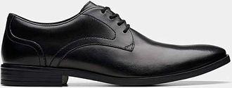 Clarks Brandon Lace Leather Shoe - Black