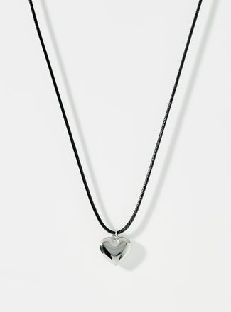 Simons Womens Small heart cord necklace