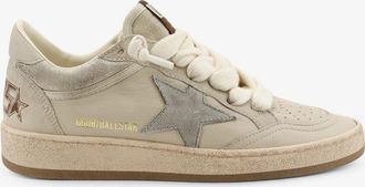 Golden Goose Sneakers Ballstar in pelle con iconico logo laterale - GOLDEN GOOSE DELUXE BRAND - gender_Woman