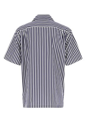 Dolce & Gabbana Mens Embroidered Poplin Shirt Rigato Exterior: Cotton Camicie