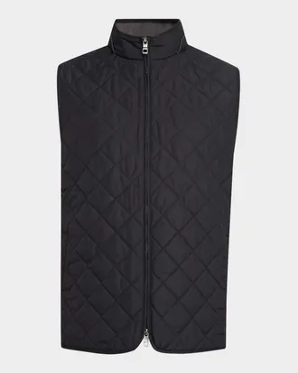 Peter Millar Men & apos;s Essex Quilted Stand-Collar Vest