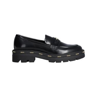 Liu Jo Zwarte Loafer van Kunstleer - Dames - Loafers - Zwart - 37 EU - Leer - Schoenen