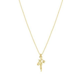Set & Stones Elsie Birth Flower Necklace in Gold /January at Nordstrom