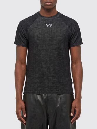 Yohji Yamamoto T-shirt in misto lana stampata