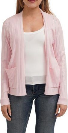 Cyrus Pointelle Cardigan in Baby Strawberry at Nordstrom Rack, Size X-Large