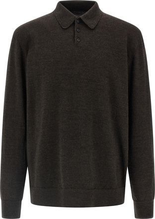 Maison Margiela Mens Suede Patch Polo Shirt