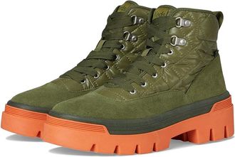 Keds Soho Boots Womens Boots Green/Coral Quilted Nylon : 10.5 B - Medium