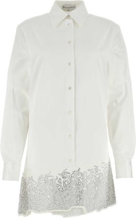 J.W.Anderson Jw Anderson White Cotton Shirt Mini Dress