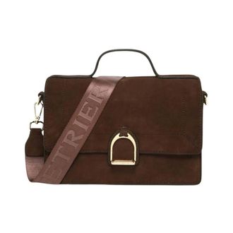 Etrier Altesse Suede Crossbody Tas - Dames - Tassen - Bruin - Maat: ONE Size Su&egrave;de