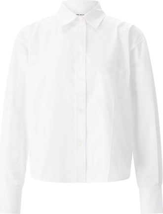 Victoria Beckham Shirts - Dames - Overhemden - Wit - M - Katoen - Overhemden