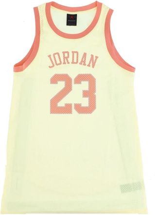Nike Jordan Heritage Dress Core - Dames - Sportshirts - Geel - S - Polyester - Fitness