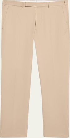 Ermenegildo Zegna Mens Wool Slim Flat-Front Trousers