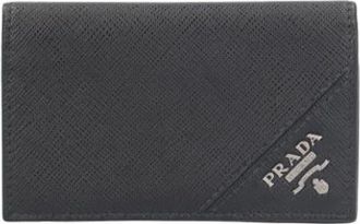 Prada Pre-owned 2Mc 122 Visitekaarthouder - Heren - Vintage Accessoires - Zwart - ONE Size - Vintage