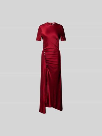 Paco Rabanne Maxikleid mit Raffungen in Rot, Gr&ouml;&szlig;e XS/S