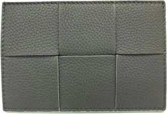 Bottega Veneta Pre-owned Wallets, female, Gray, Size: ONE SIZE Pre-owned 651401 Business card case