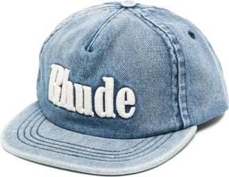 Rhude Pet met geborduurd logo - Blauw
