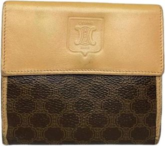 Celine Pre-owned Wallets, female, Brown, Size: ONE SIZE Pre-owned Vintage Leather Wallet